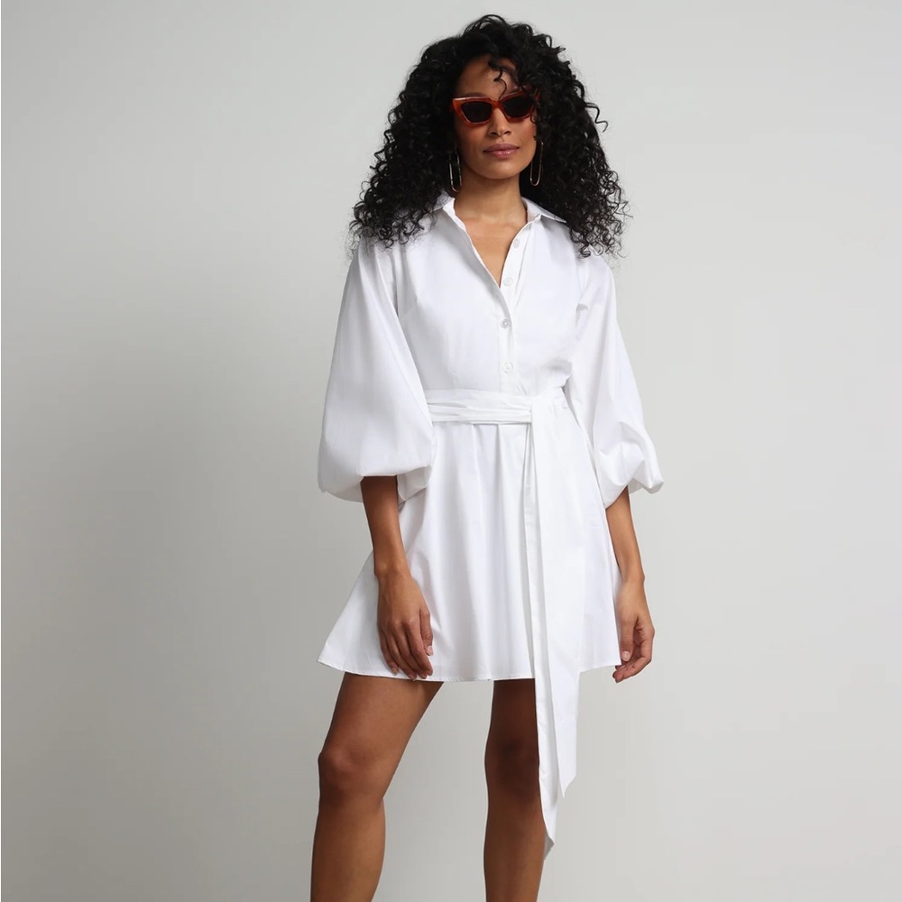NWT New York & Company White Short Dress size Small